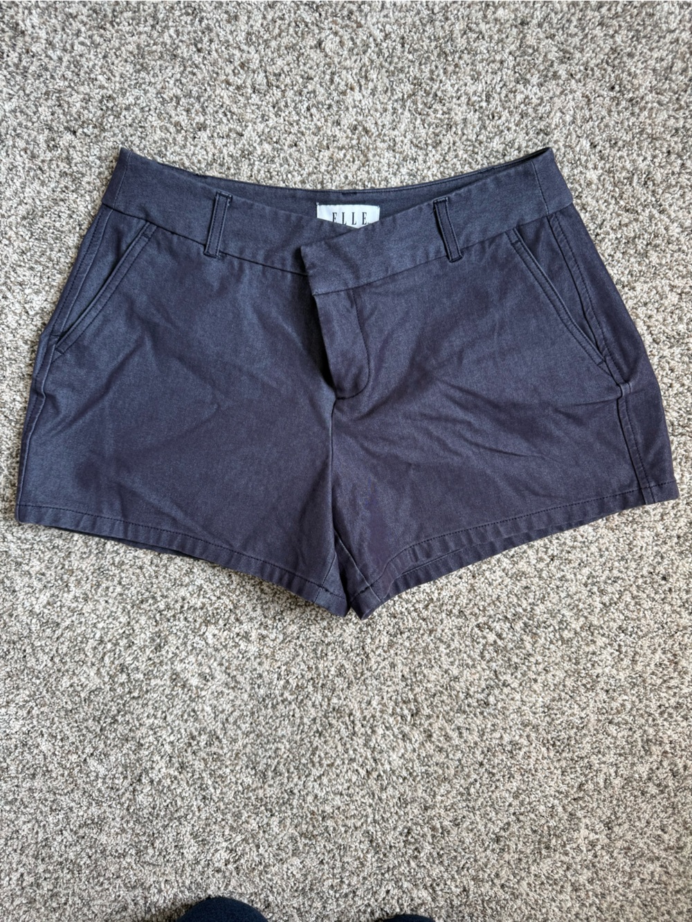 Elle Dark Charcoal Bermuda Shorts